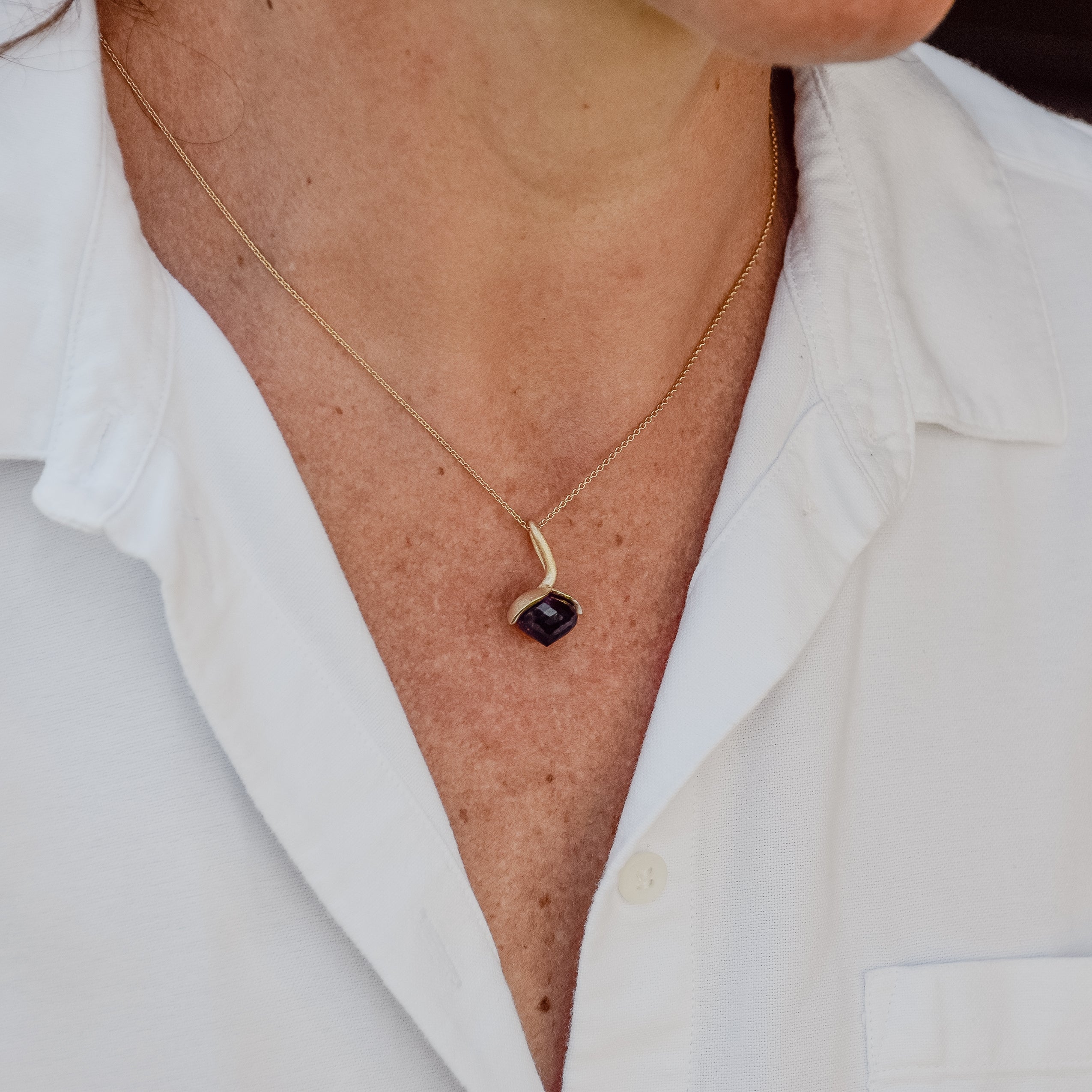 Dolce Anhänger "medium" mit Amethyst 925/-