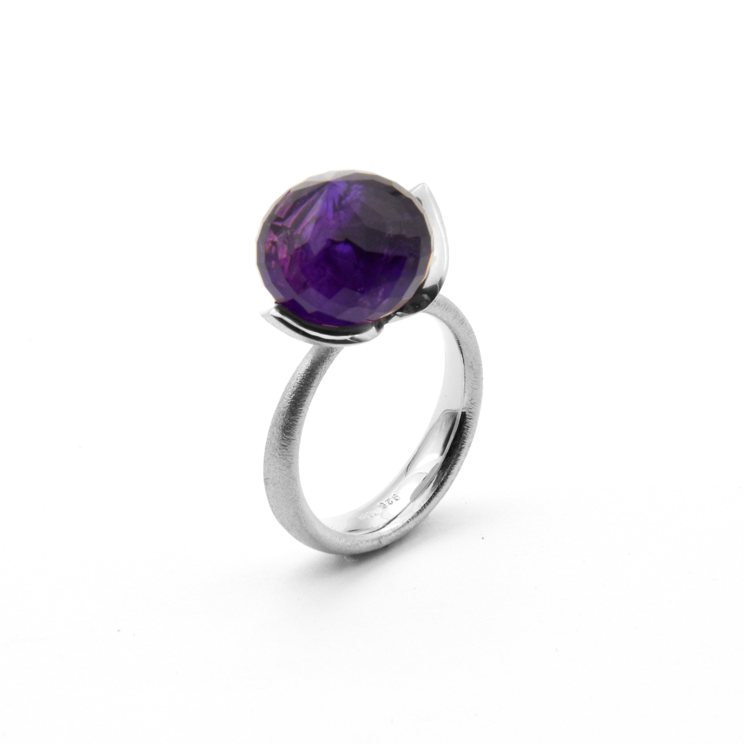 Dolce ring "groot" met amethist 925/-